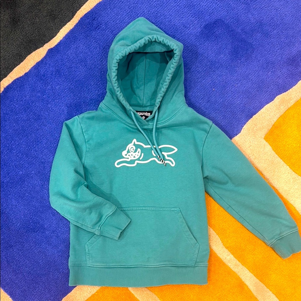 ICECREAM (Billionaire Boys Club) by Pharrell & NIGO Aqua Dog Hoodie in 5/6 Kids